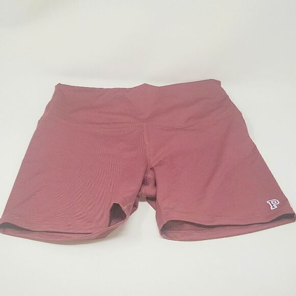 PINK HIGH WAIST BIKE SHORT - Picture 1 of 3